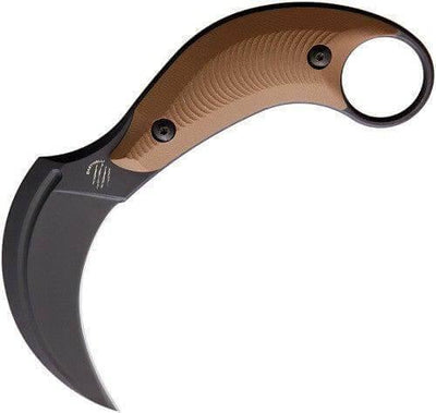 Bastinelli BAK Karambit Fixed Blade Knife 3.25 (Coyote) - NORTH RIVER OUTDOORS