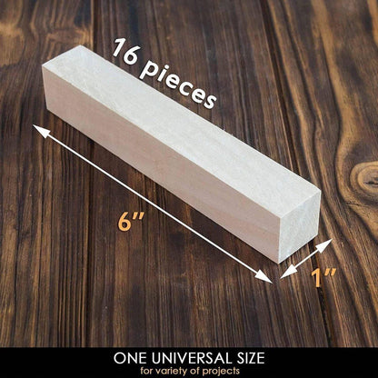 BeaverCraft 16 pcs Basswood Carving Blocks Wood Whittling Kit for Beginners - NORTH RIVER OUTDOORS
