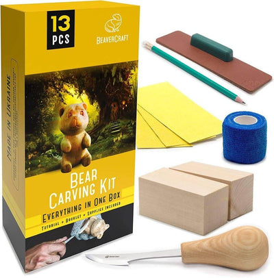 BeaverCraft Bear Carving Hobby-Kit - NORTH RIVER OUTDOORS