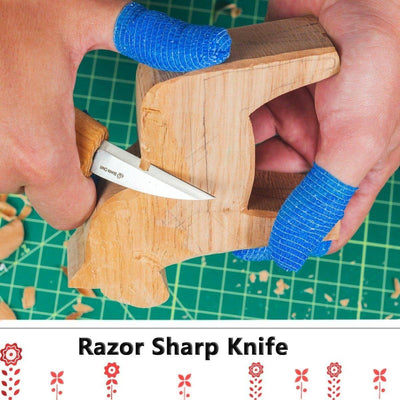 BeaverCraft DIY02 Dala Horse Carving Kit (Ukraine) - NORTH RIVER OUTDOORS