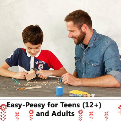 BeaverCraft DIY02 Dala Horse Carving Kit (Ukraine) - NORTH RIVER OUTDOORS