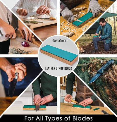 BeaverCraft Leather Strop Sharpening Knife Kit - NORTH RIVER OUTDOORS