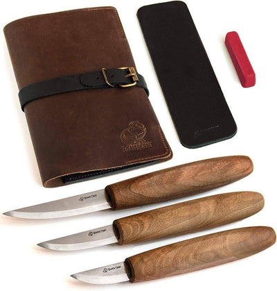 BeaverCraft Premium Whittling Set With Walnut Handles - NORTH RIVER OUTDOORS