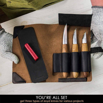 BeaverCraft Premium Whittling Set With Walnut Handles - NORTH RIVER OUTDOORS