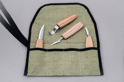 BeaverCraft S09 Set of 4 Knives in Tool Roll - NORTH RIVER OUTDOORS