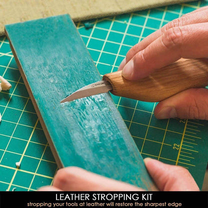 BeaverCraft Starter Chip and Whittle Knife Set with Accessories - NORTH RIVER OUTDOORS