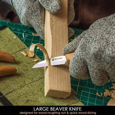 BeaverCraft Starter Chip and Whittle Knife Set with Accessories - NORTH RIVER OUTDOORS