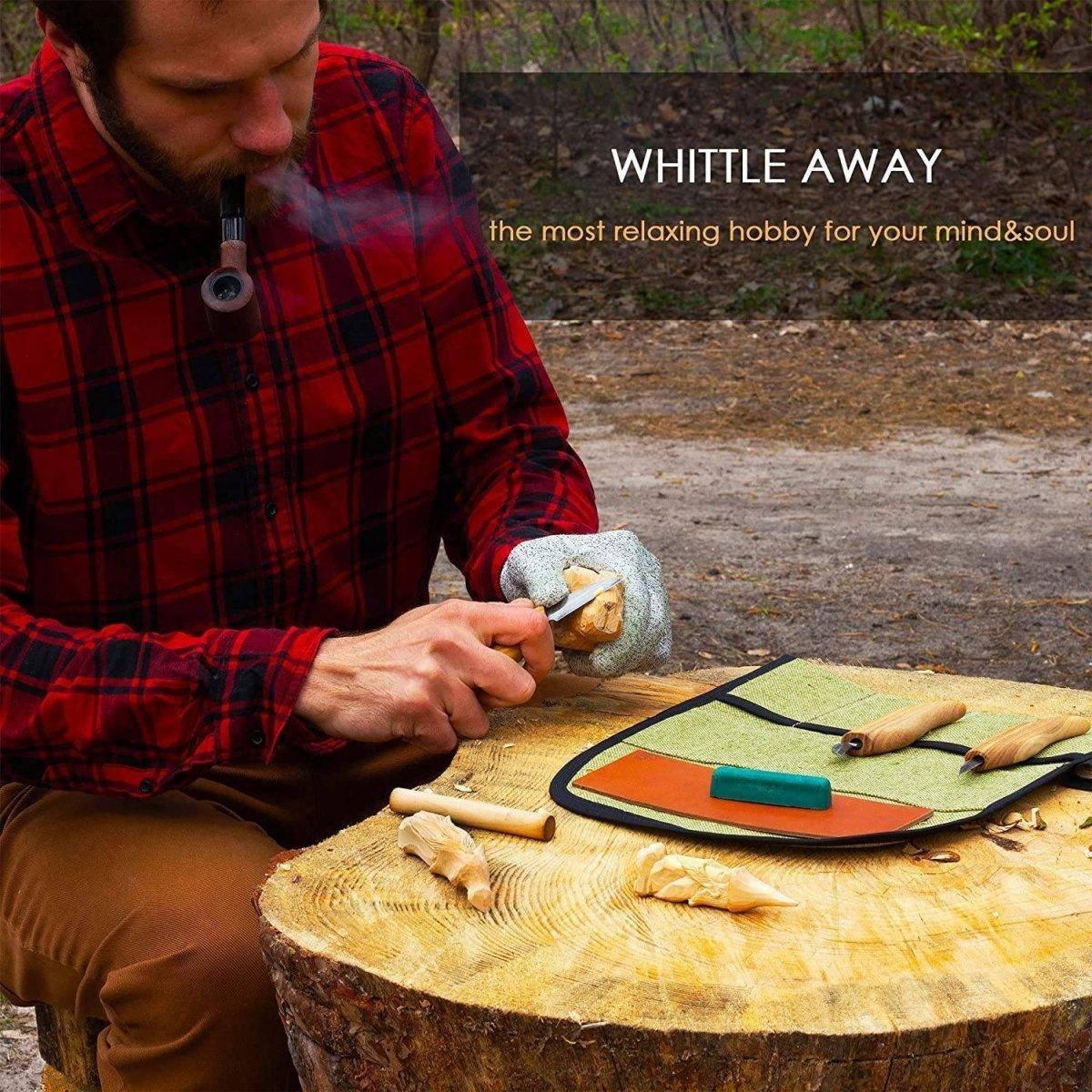 BeaverCraft Starter Chip and Whittle Knife Set with Accessories - NORTH RIVER OUTDOORS