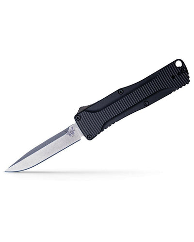 Bechmade OM Auto OTF 4850 Knife 2.475" S30V Satin Clip Point (USA) - NORTH RIVER OUTDOORS