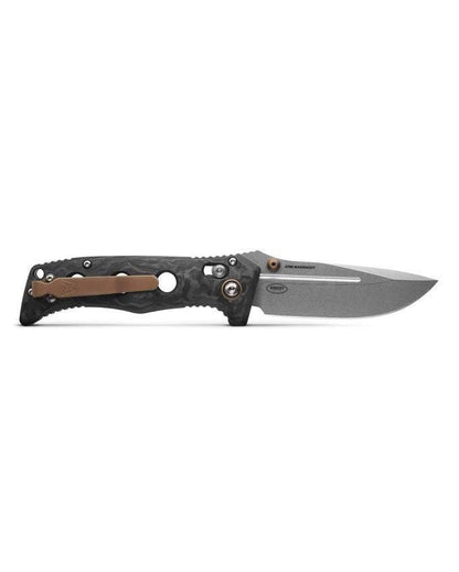 Benchmade 273-03 Mini Adamas Folding Knife 3.25" MagnaCut Marbled Carbon Fiber - NORTH RIVER OUTDOORS