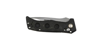 Benchmade 2730-03 Shane Sibert Mini Adamas Auto Folding Knife 3.25" CPM MagnaCut Satin Plain Edge - Marbled Carbon Fiber Handles - NORTH RIVER OUTDOORS