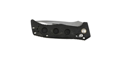 Benchmade 2730-03 Shane Sibert Mini Adamas Auto Folding Knife 3.25" CPM MagnaCut Satin Plain Edge - Marbled Carbon Fiber Handles - NORTH RIVER OUTDOORS