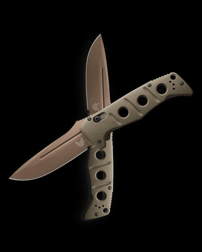 Benchmade 2750FE-2 Adamas Auto Knife 3.78" CruWear Flat Dark Earth - NORTH RIVER OUTDOORS