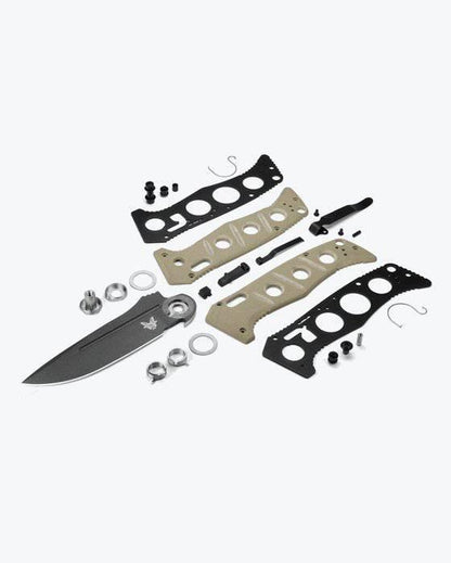 Benchmade 2750GY-3 Auto Adamas Folding Knife 3.78" CruWear Tungsten Gray Plain Blade Desert Tan G10 - NORTH RIVER OUTDOORS