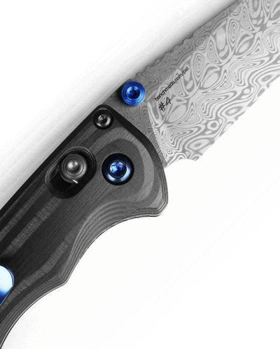 Benchmade 290-241 Gold Class Full Immunity Axis Folding Knife 2.49" Damasteel Wharncliffe Limited Edition - NORTH RIVER OUTDOORS