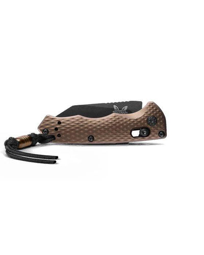 Benchmade 2900BK-1 Auto Immunity Folding Knife 2.49" CPM-M4 Cobalt Black Wharncliffe Flat Dark Earth Handles - NORTH RIVER OUTDOORS
