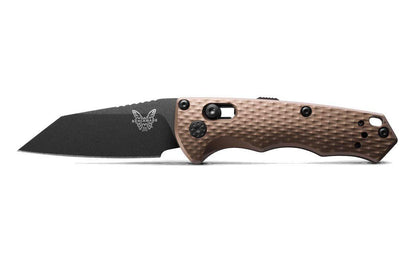 Benchmade 2900BK-1 Auto Immunity Folding Knife 2.49" CPM-M4 Cobalt Black Wharncliffe Flat Dark Earth Handles - NORTH RIVER OUTDOORS
