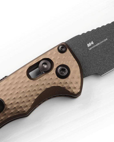 Benchmade 2900BK-1 Auto Immunity Folding Knife 2.49" CPM-M4 Cobalt Black Wharncliffe Flat Dark Earth Handles - NORTH RIVER OUTDOORS