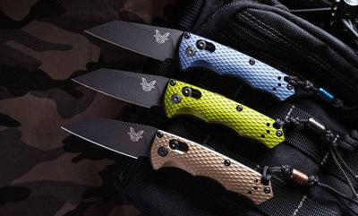 Benchmade 2900BK-1 Auto Immunity Folding Knife 2.49" CPM-M4 Cobalt Black Wharncliffe Flat Dark Earth Handles - NORTH RIVER OUTDOORS