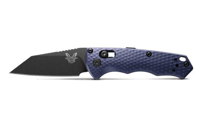 Benchmade 2900BK Auto Immunity Folding Knife 2.49" CPM-M4 Cobalt Black Wharncliffe Crater Blue Billet Handles - NORTH RIVER OUTDOORS