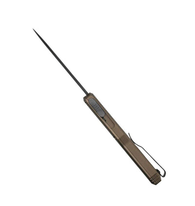 Benchmade 4600DLC-1 Phaeton OTF 3.45" Black S30V Drop Point Blade w/ Dark Earth Aluminum Handles - NORTH RIVER OUTDOORS