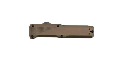 Benchmade 4600DLC-1 Phaeton OTF 3.45" Black S30V Drop Point Blade w/ Dark Earth Aluminum Handles - NORTH RIVER OUTDOORS