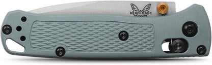 Benchmade 533SL-07 Seasonal Mini Bugout AXIS Folding Knife 2.82" S30V Crushed Silver Cerakote Plain Blade Sage Green Grivory Handles - NORTH RIVER OUTDOORS