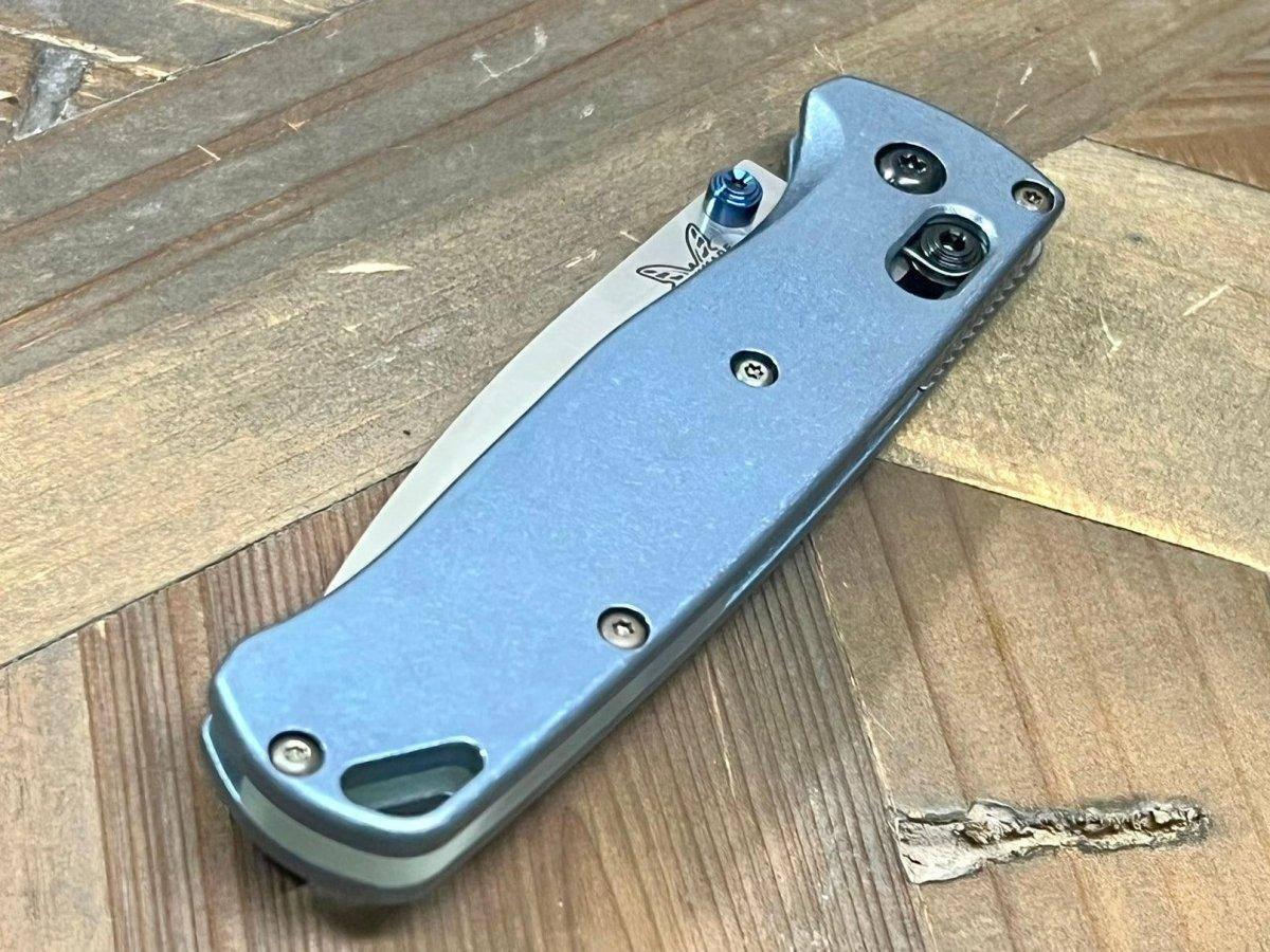 Benchmade 535 Semi-Custom Bugout Knife w/ Ti Handles Satin Blade (USA) - NORTH RIVER OUTDOORS