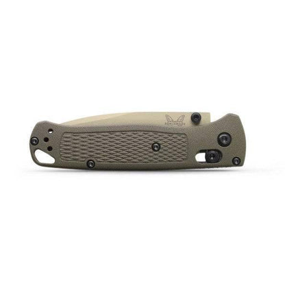 Benchmade 535TN-11 Bugout AXIS Folding Knife 3.24" S30V Desert Verde Cerakote Plain Blade Dark Olive Handles - NORTH RIVER OUTDOORS