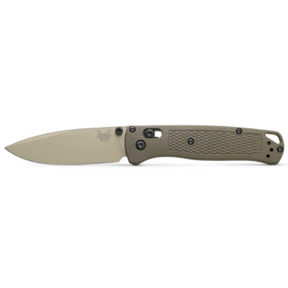 Benchmade 535TN-11 Bugout AXIS Folding Knife 3.24" S30V Desert Verde Cerakote Plain Blade Dark Olive Handles - NORTH RIVER OUTDOORS