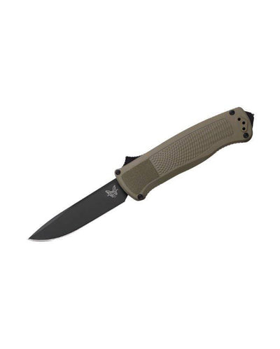 Benchmade 5371BK-01 Shootout OTF AUTO Knife 3.494" CPM-CruWear Black DLC Drop Point Blade Ranger Green - NORTH RIVER OUTDOORS