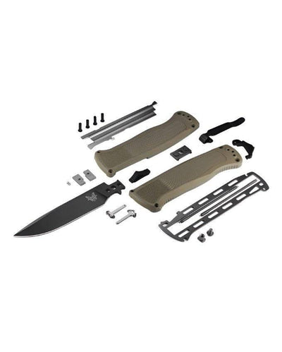 Benchmade 5371BK-01 Shootout OTF AUTO Knife 3.494" CPM-CruWear Black DLC Drop Point Blade Ranger Green - NORTH RIVER OUTDOORS