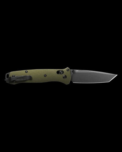 Benchmade 537GY-1 Bailout Knife Green Aluminum Knife 3.4" (USA) - NORTH RIVER OUTDOORS