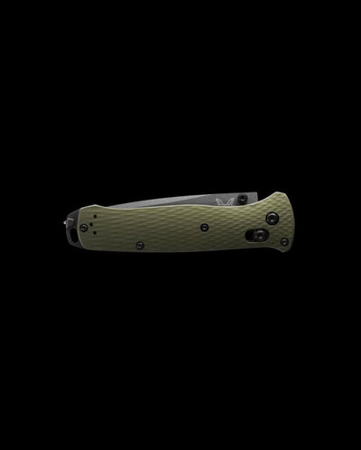 Benchmade 537GY-1 Bailout Knife Green Aluminum Knife 3.4" (USA) - NORTH RIVER OUTDOORS