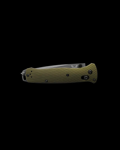 Benchmade 537SGY-1 Bailout Serrated Knife Green Aluminum Knife 3.4" (USA) - NORTH RIVER OUTDOORS