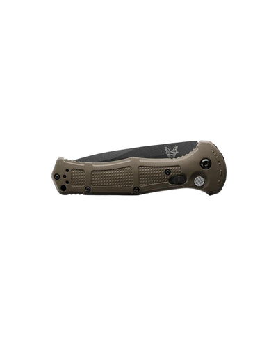Benchmade 9070BK-1 Claymore Auto Folding Knife 3.6" CPM-D2 Cobalt Black Plain Blade, Ranger Green - NORTH RIVER OUTDOORS