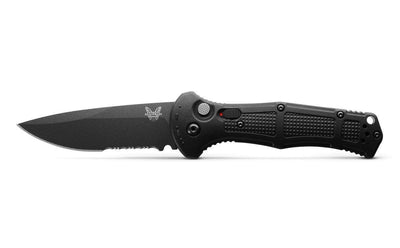 Benchmade 9070SBK Claymore Auto Folding Knife 3.6" CPM-D2 Serrated (USA) - NORTH RIVER OUTDOORS
