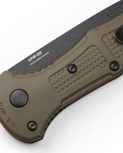 Benchmade 9570BK-1 Mini Claymore Ranger Green Auto Knife 3" CPM-D2 (USA) - NORTH RIVER OUTDOORS
