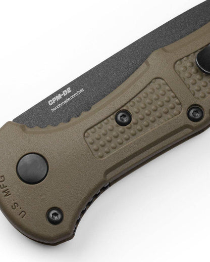 Benchmade 9570BK-1 Mini Claymore Ranger Green Auto Knife 3" CPM-D2 (USA) - NORTH RIVER OUTDOORS