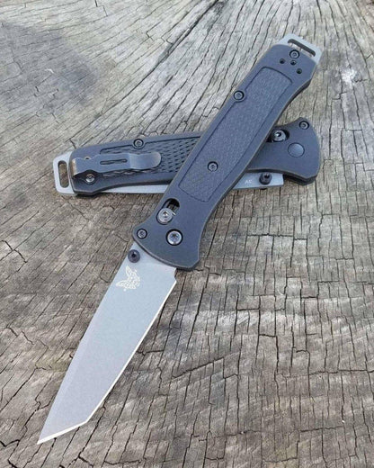 Benchmade Bailout 537GY Knife Black Grivory (3.38" Gray) - NORTH RIVER OUTDOORS
