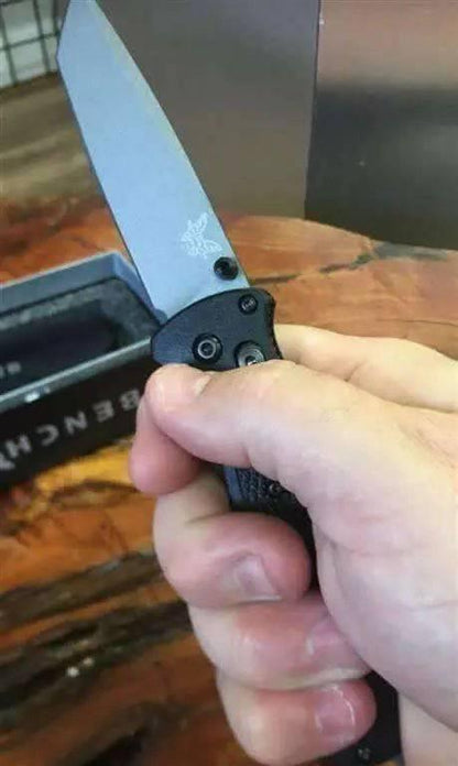 Benchmade Bailout 537GY Knife Black Grivory (3.38" Gray) - NORTH RIVER OUTDOORS