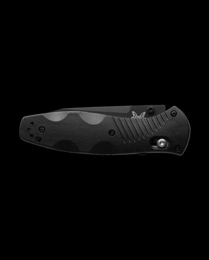 Benchmade Barrage AXIS-Assisted Folding Knife 3.6" Black Tanto Combo Blade Black Valox Handles - NORTH RIVER OUTDOORS
