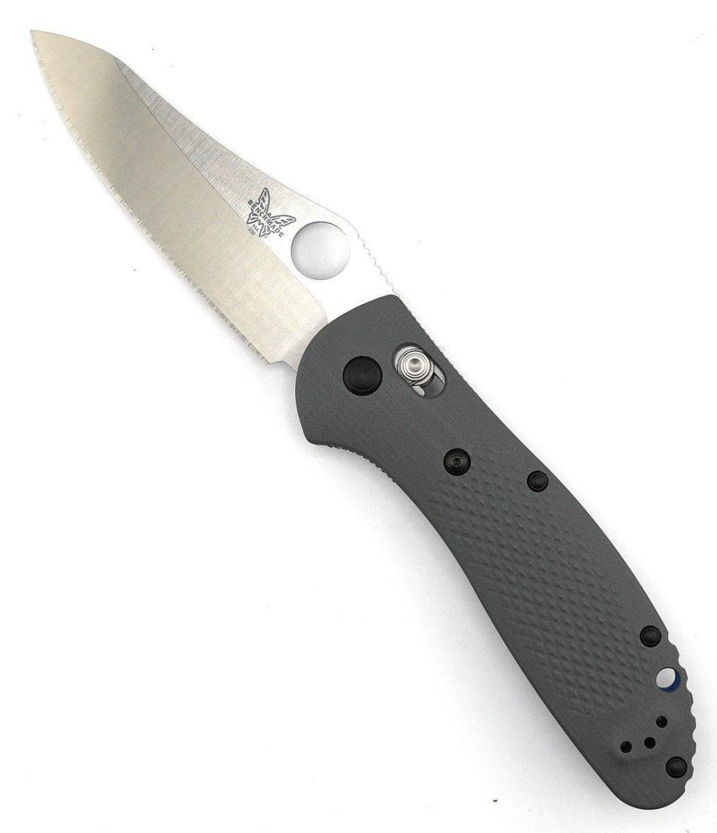 Benchmade Griptilian 550-1 Folding Knife 3.45" Premium CPM-20CV Sheepsfoot Blade Gray G10 **Discontinued** - NORTH RIVER OUTDOORS