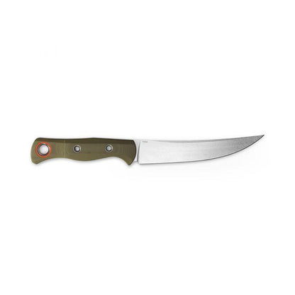 Benchmade Meatcrafter 15500-3 Fixed Blade 6.08" CPM-S45VN Stonewashed, OD Green Handles (USA) - NORTH RIVER OUTDOORS