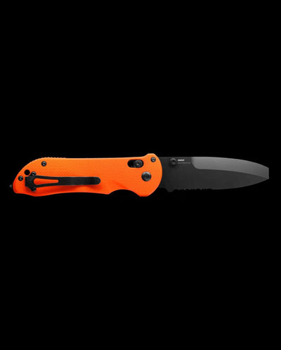 Benchmade Triage Rescue Folding Knife 3.5" Orange G10 Handles, Safety Cutter, Glass Breaker - NORTH RIVER OUTDOORS