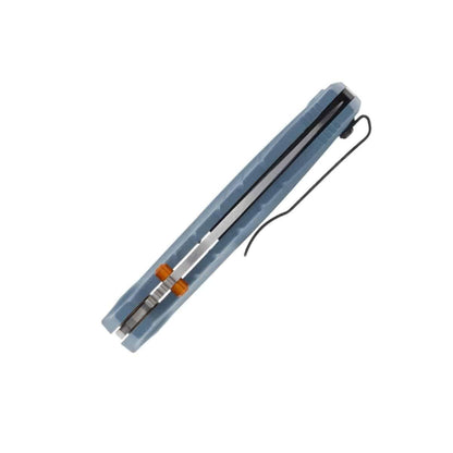 Benchmade Water Mini Adira Folding Knife 3.21" CPM-MagnaCut Stonewashed Drop Point Blade Depth Blue Grivory Handles - NORTH RIVER OUTDOORS