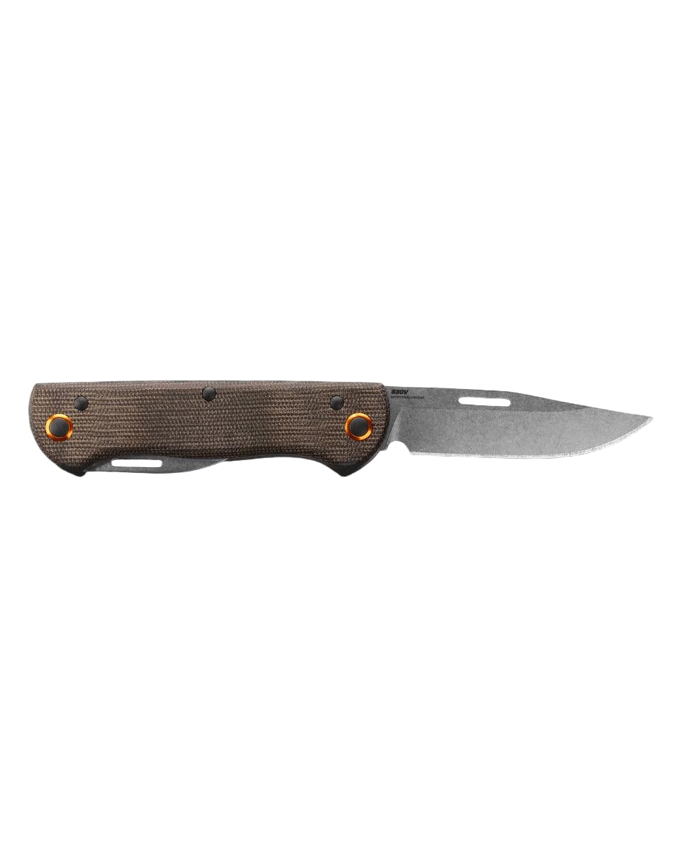 Benchmade Weekender 2-Blade Slipjoint Folding Knife 2.97" Satin S30V Clip Point and Drop Point Blades, Green Canvas Micarta Handles - NORTH RIVER OUTDOORS