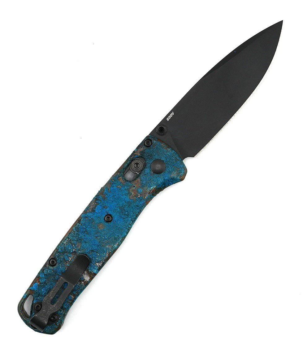 Custom Benchmade 535BK-2 Bugout Axis Knife w/ Copper Shipwrecked Handles (USA) - NORTH RIVER OUTDOORS