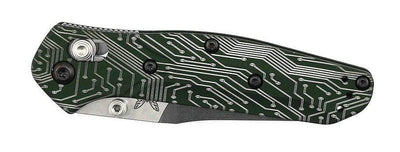 Custom Engraved Benchmade 945 Mini Osborne Folding Knife 2.92" S30V Satin Plain Blade, Green - NORTH RIVER OUTDOORS
