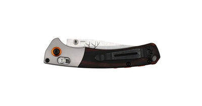 Custom Engraved Benchmade Mini Crooked River Knife Dymondwood (3.4") 15085-2 - NORTH RIVER OUTDOORS